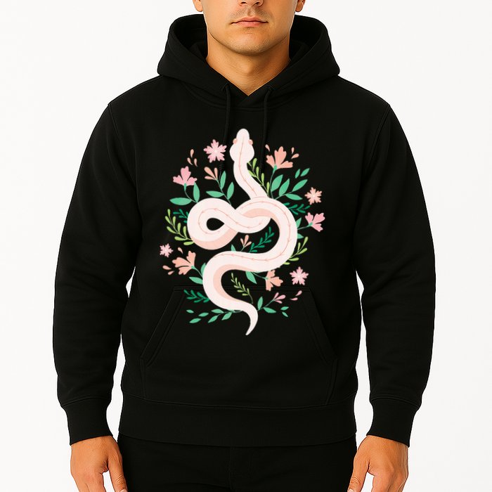 Snake Reptile Flowers Poisonous Python Cobra Animal Gift Hoodie