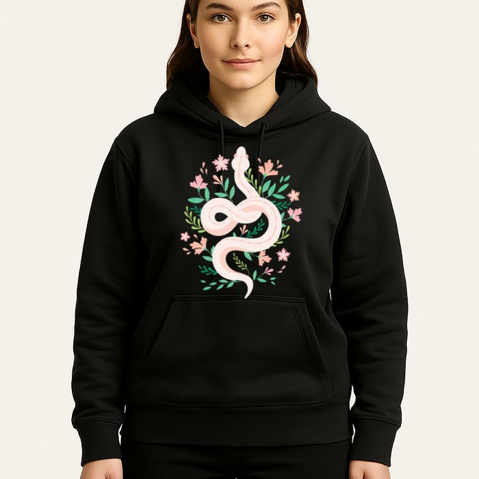 Snake Reptile Flowers Poisonous Python Cobra Animal Gift Hoodie