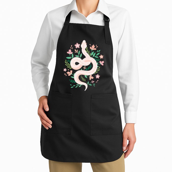 Snake Reptile Flowers Poisonous Python Cobra Animal Gift Apron