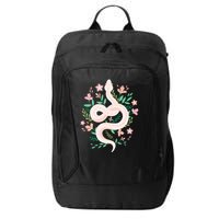 Snake Reptile Flowers Poisonous Python Cobra Animal Gift City Backpack