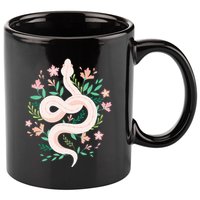 Snake Reptile Flowers Poisonous Python Cobra Animal Gift 11oz C Handle Ceramic Mug