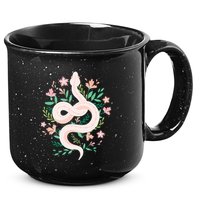 Snake Reptile Flowers Poisonous Python Cobra Animal Gift 15oz Campfire Ceramic Mug