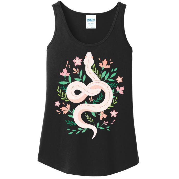 Snake Reptile Flowers Poisonous Python Cobra Animal Gift Ladies Essential Tank