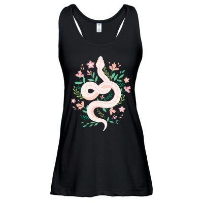 Snake Reptile Flowers Poisonous Python Cobra Animal Gift Ladies Essential Flowy Tank