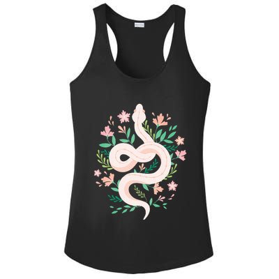 Snake Reptile Flowers Poisonous Python Cobra Animal Gift Ladies PosiCharge Competitor Racerback Tank