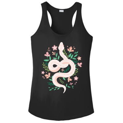 Snake Reptile Flowers Poisonous Python Cobra Animal Gift Ladies PosiCharge Competitor Racerback Tank