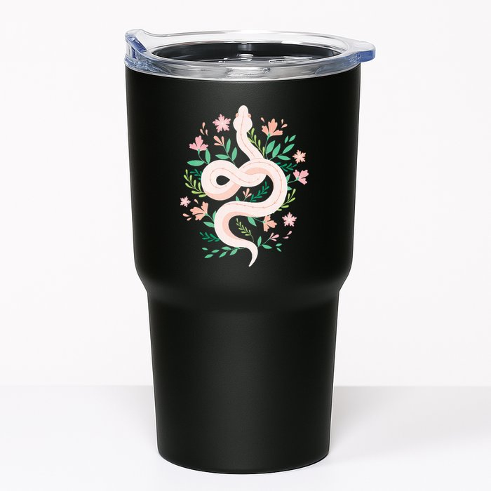 Snake Reptile Flowers Poisonous Python Cobra Animal Gift Tumbler