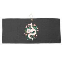 Snake Reptile Flowers Poisonous Python Cobra Animal Gift Large Microfiber Waffle Golf Towel
