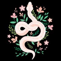 Snake Reptile Flowers Poisonous Python Cobra Animal Gift Cooling Performance Long Sleeve Crew