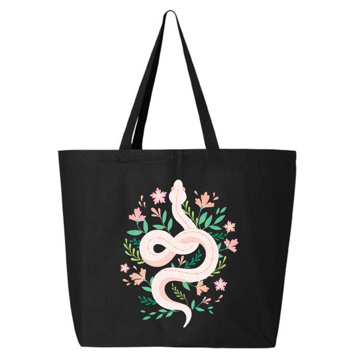 Snake Reptile Flowers Poisonous Python Cobra Animal Gift 25L Jumbo Tote
