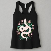 Snake Reptile Flowers Poisonous Python Cobra Animal Gift Womens Tank Top
