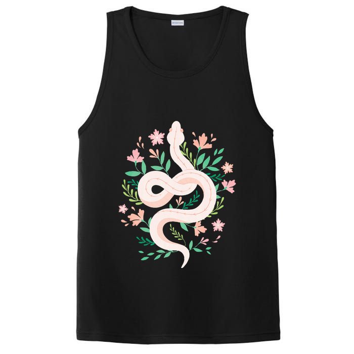 Snake Reptile Flowers Poisonous Python Cobra Animal Gift PosiCharge Competitor Tank