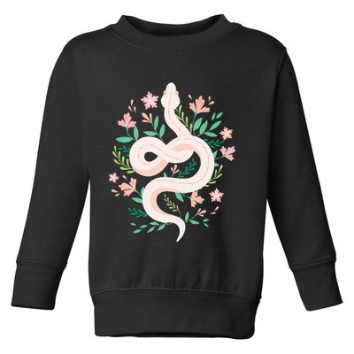 Snake Reptile Flowers Poisonous Python Cobra Animal Gift Toddler Sweatshirt