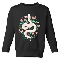 Snake Reptile Flowers Poisonous Python Cobra Animal Gift Toddler Sweatshirt