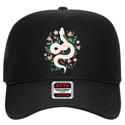 Snake Reptile Flowers Poisonous Python Cobra Animal Gift Trucker Hat