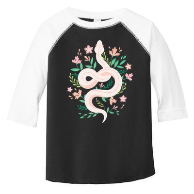 Snake Reptile Flowers Poisonous Python Cobra Animal Gift Toddler Fine Jersey T-Shirt