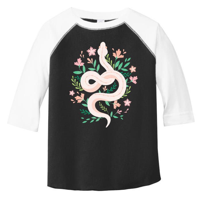 Snake Reptile Flowers Poisonous Python Cobra Animal Gift Toddler Fine Jersey T-Shirt