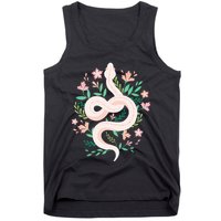 Snake Reptile Flowers Poisonous Python Cobra Animal Gift Tank Top