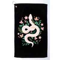 Snake Reptile Flowers Poisonous Python Cobra Animal Gift Golf Towel