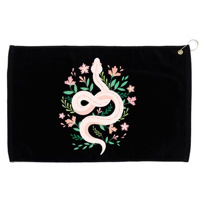 Snake Reptile Flowers Poisonous Python Cobra Animal Gift Grommeted Golf Towel