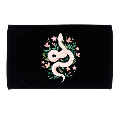 Snake Reptile Flowers Poisonous Python Cobra Animal Gift Microfiber Hand Towel