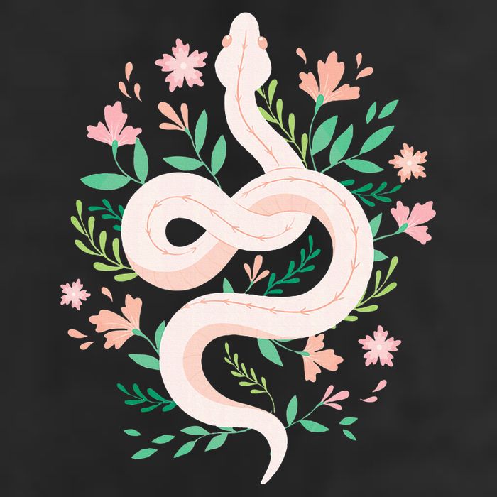 Snake Reptile Flowers Poisonous Python Cobra Animal Gift Microfiber Hand Towel
