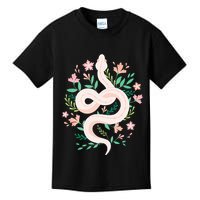 Snake Reptile Flowers Poisonous Python Cobra Animal Gift Kids T-Shirt