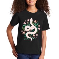 Snake Reptile Flowers Poisonous Python Cobra Animal Gift Kids T-Shirt