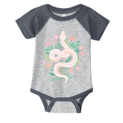 Snake Reptile Flowers Poisonous Python Cobra Animal Gift Infant Baby Jersey Bodysuit