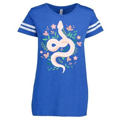 Snake Reptile Flowers Poisonous Python Cobra Animal Gift Enza Ladies Jersey Football T-Shirt