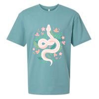 Snake Reptile Flowers Poisonous Python Cobra Animal Gift Sueded Cloud Jersey T-Shirt