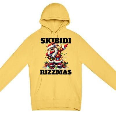 Skibidi Rizzmas Funny Christmas Dab Premium Pullover Hoodie