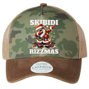 Skibidi Rizzmas Funny Christmas Dab Legacy Tie Dye Trucker Hat