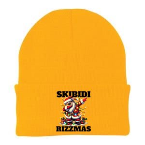 Skibidi Rizzmas Funny Christmas Dab Knit Cap Winter Beanie