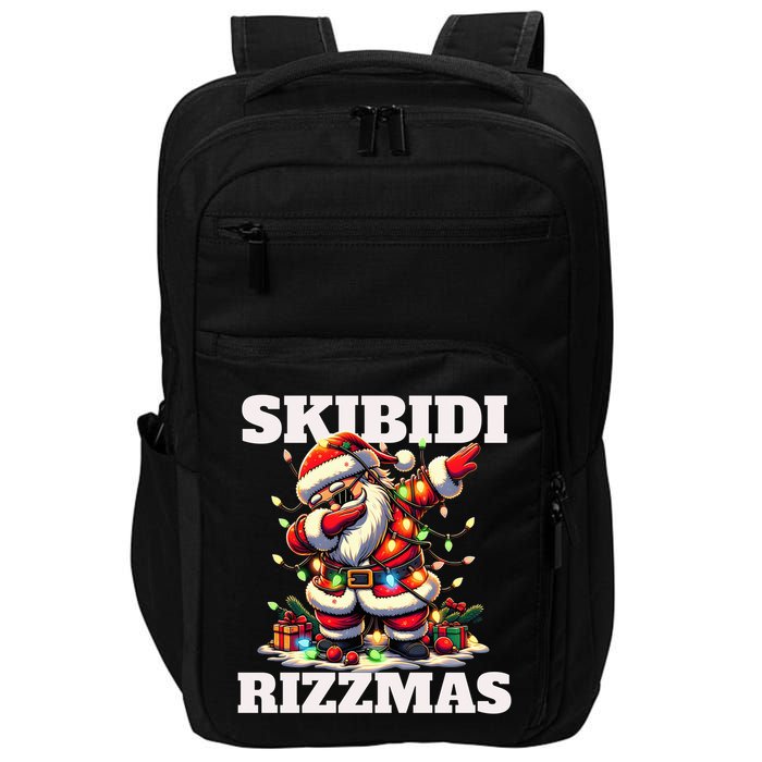 Skibidi Rizzmas Funny Christmas Dab Impact Tech Backpack