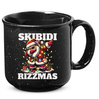 Skibidi Rizzmas Funny Christmas Dab 15oz Campfire Ceramic Mug