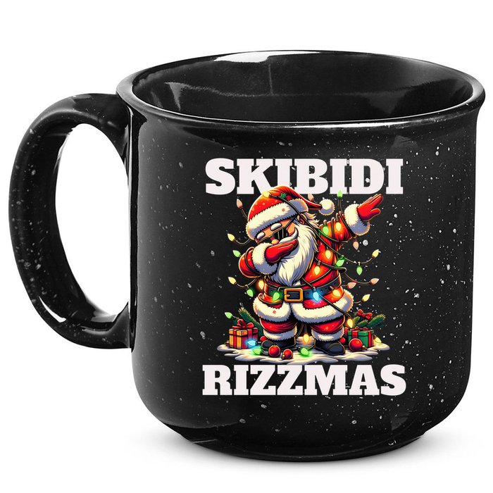 Skibidi Rizzmas Funny Christmas Dab 15oz Campfire Ceramic Mug