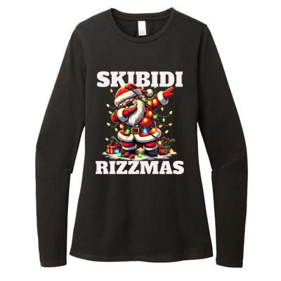 Skibidi Rizzmas Funny Christmas Dab Womens CVC Long Sleeve Shirt