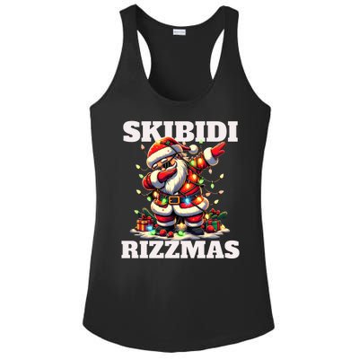 Skibidi Rizzmas Funny Christmas Dab Ladies PosiCharge Competitor Racerback Tank