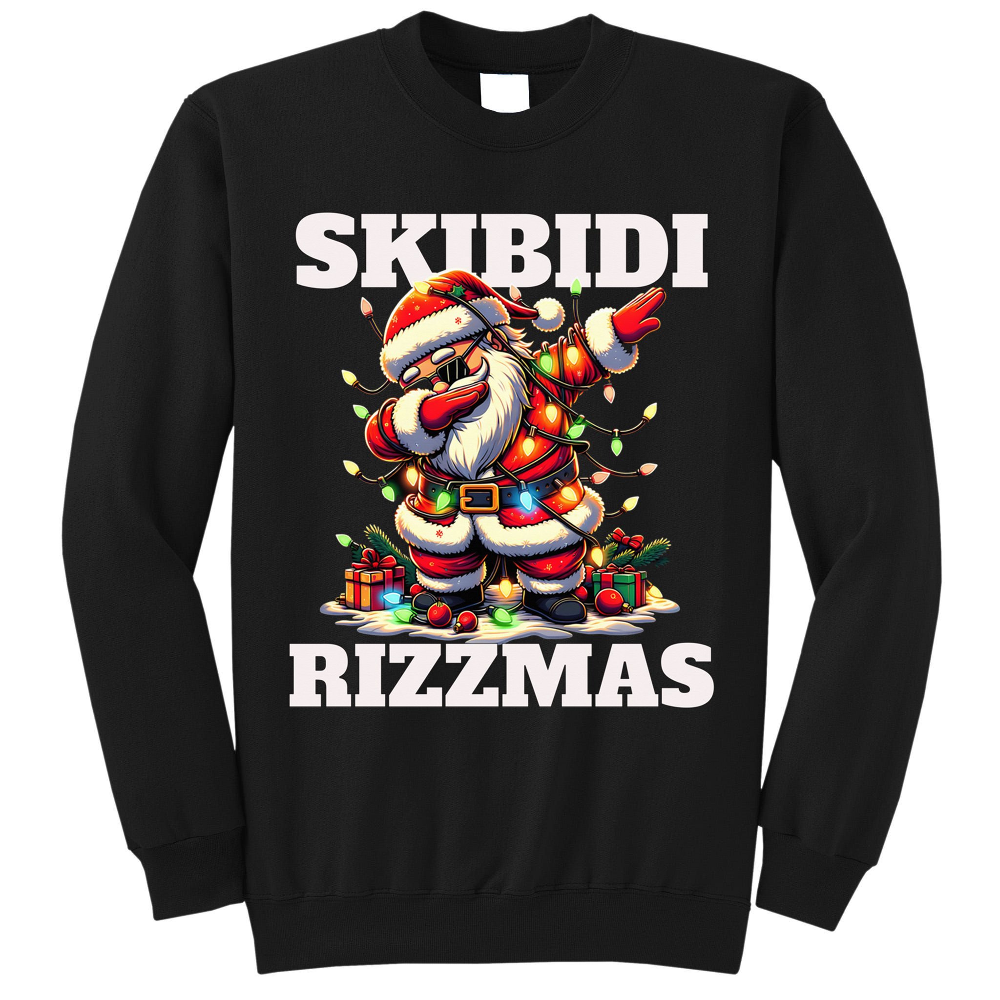 Skibidi Rizzmas Funny Christmas Dab Tall Sweatshirt