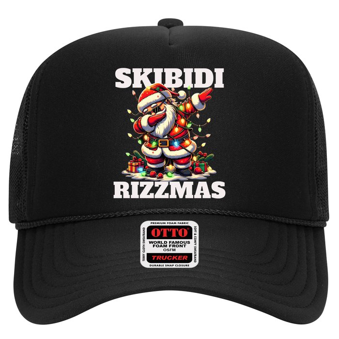 Skibidi Rizzmas Funny Christmas Dab Trucker Hat