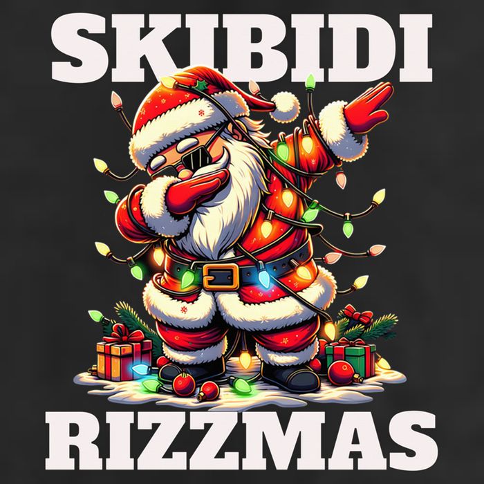 Skibidi Rizzmas Funny Christmas Dab Trucker Hat