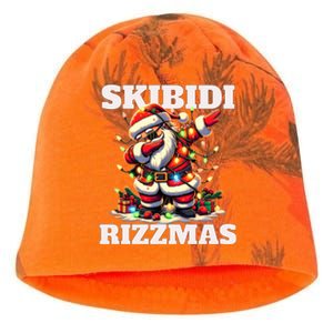 Skibidi Rizzmas Funny Christmas Dab Kati - Camo Knit Beanie