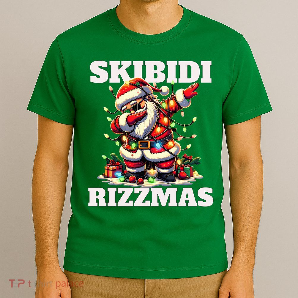 Skibidi Rizzmas Funny Christmas Dab T-Shirt
