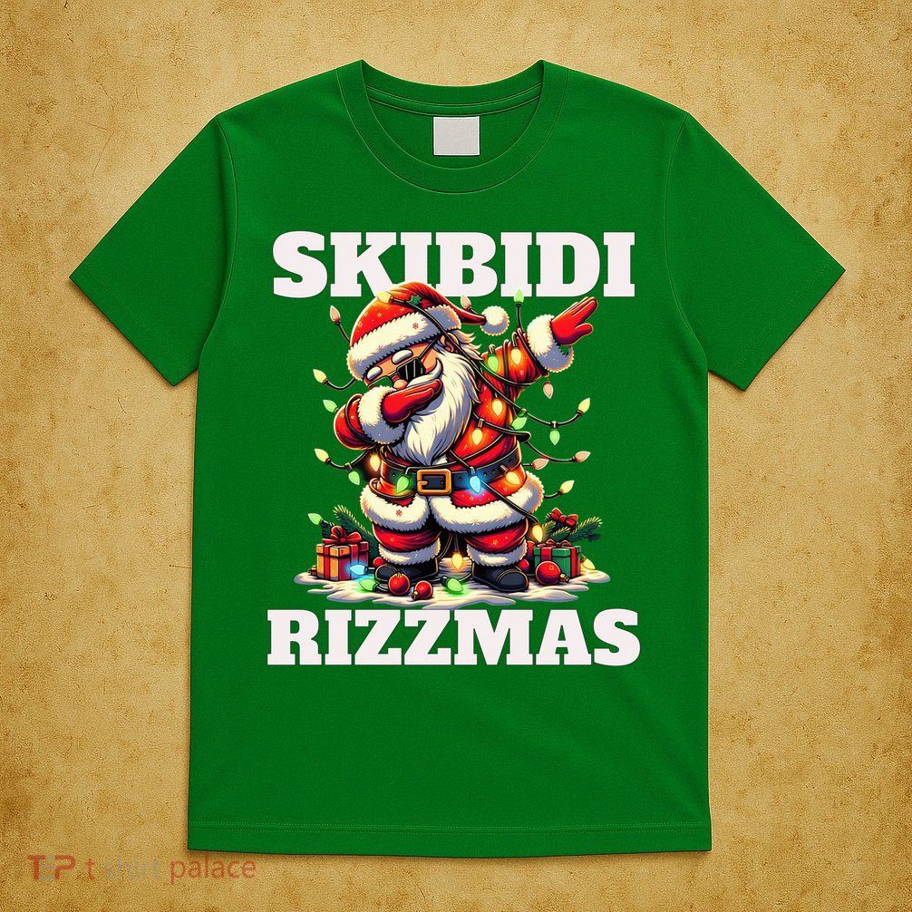 Skibidi Rizzmas Funny Christmas Dab T-Shirt