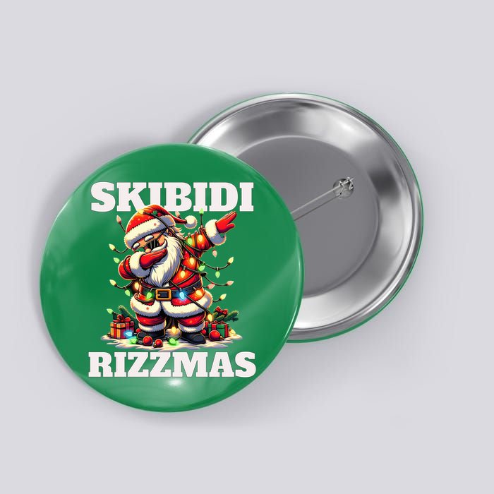 Skibidi Rizzmas Funny Christmas Dab Button