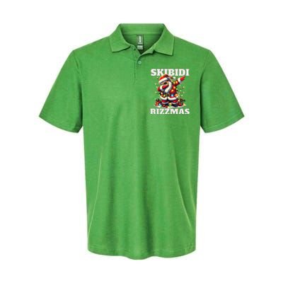 Skibidi Rizzmas Funny Christmas Dab Softstyle Adult Sport Polo