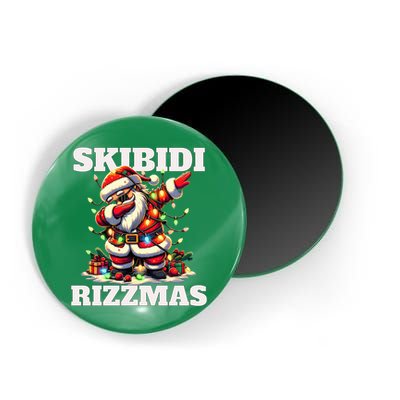 Skibidi Rizzmas Funny Christmas Dab Magnet