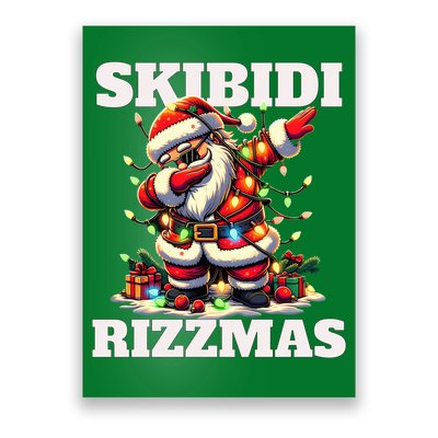Skibidi Rizzmas Funny Christmas Dab Poster