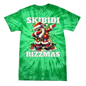 Skibidi Rizzmas Funny Christmas Dab Tie-Dye T-Shirt